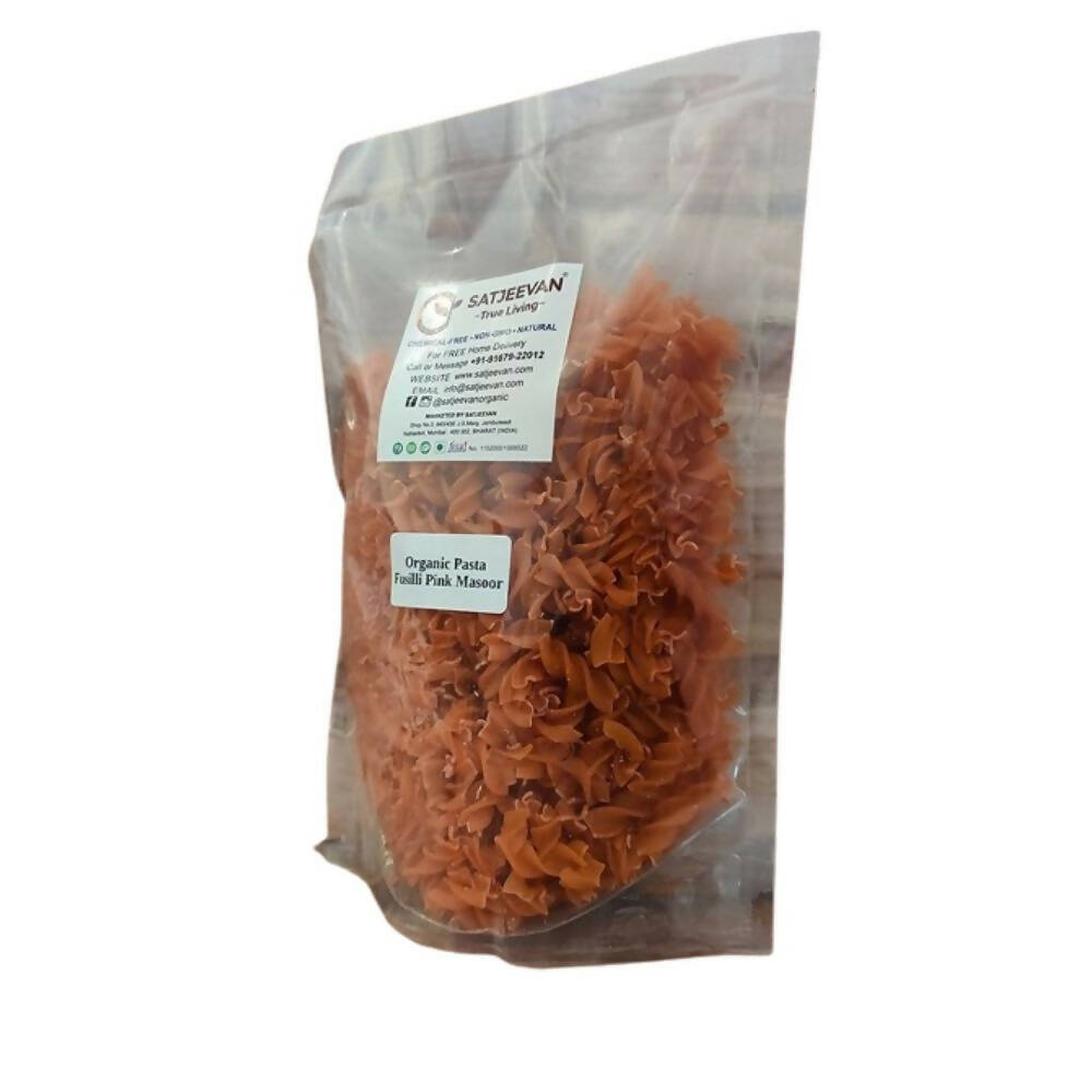 Satjeevan Organic Pasta Fusilli Pink Masoor - Distacart