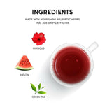 Thumbnail for Care Hibiscus & Red Melon Sugar Free Green Tea Sachets - Distacart