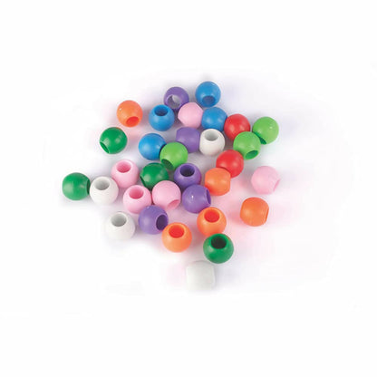 Kipa 90 Pieces Big Size Counting Beads Plastic Fun Puzzle Game for Kids-Multicolor - Distacart
