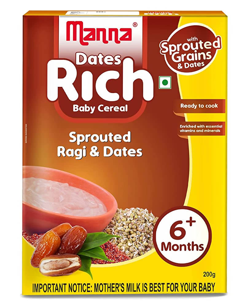 Manna Dates Rich Baby Cereal For 6+ Months