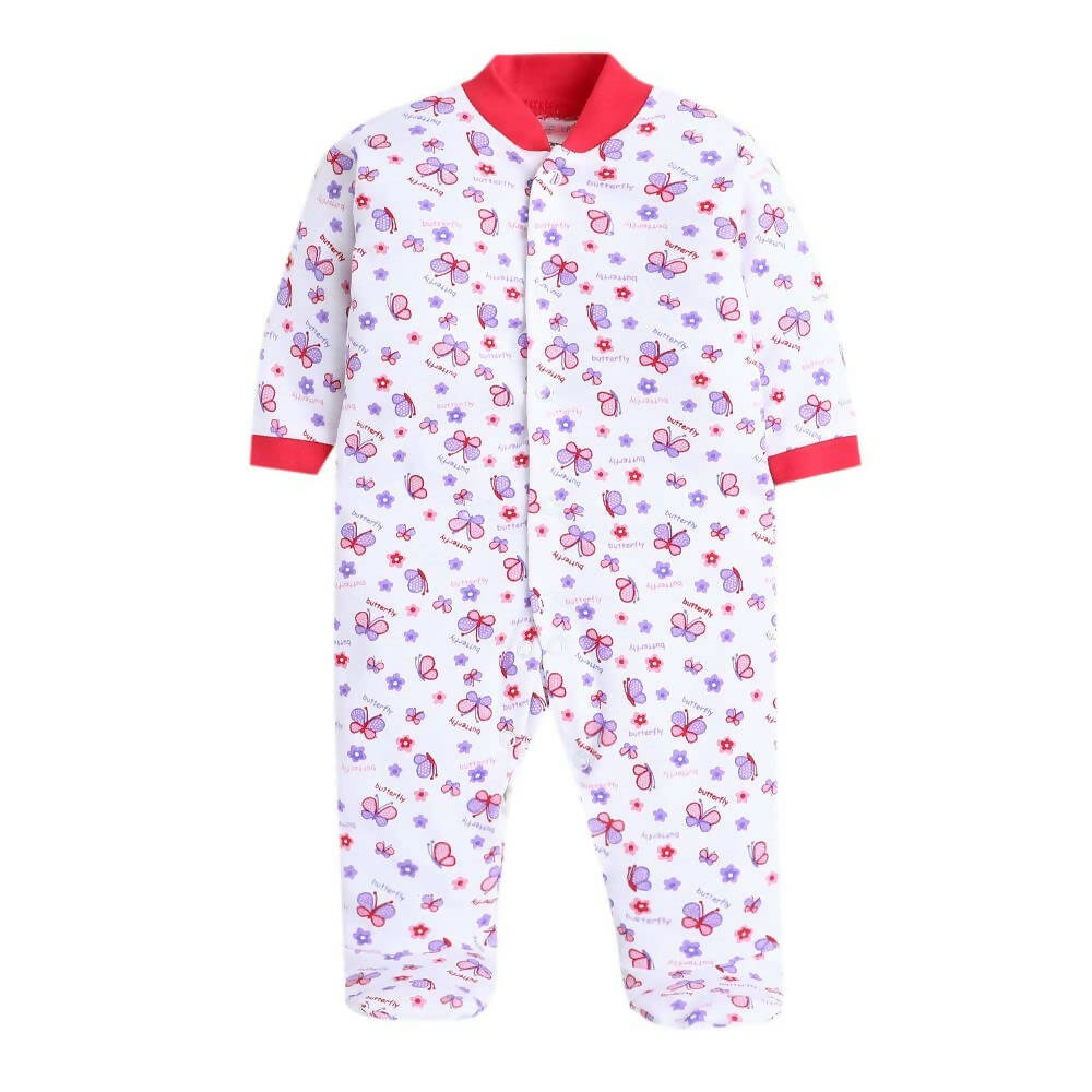 Daddy - G Rompers/Sleepsuits/Jumpsuit /Night Suits for New Born Babies - Purple - Distacart