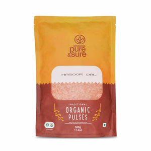 Pure & Sure Masoor Dal Traditional Organic Pulses