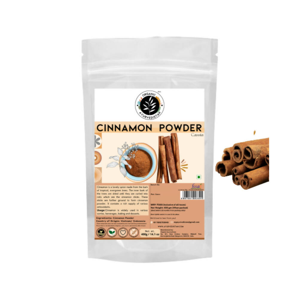 Organic Ayurvedistan Cassia Cinnamon Powder - Distacart