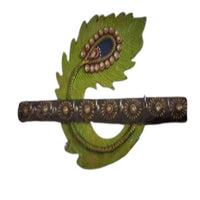 Thumbnail for Kundan HandiKrafts Designer Wooden Leaf Shaped Key Holders - Distacart