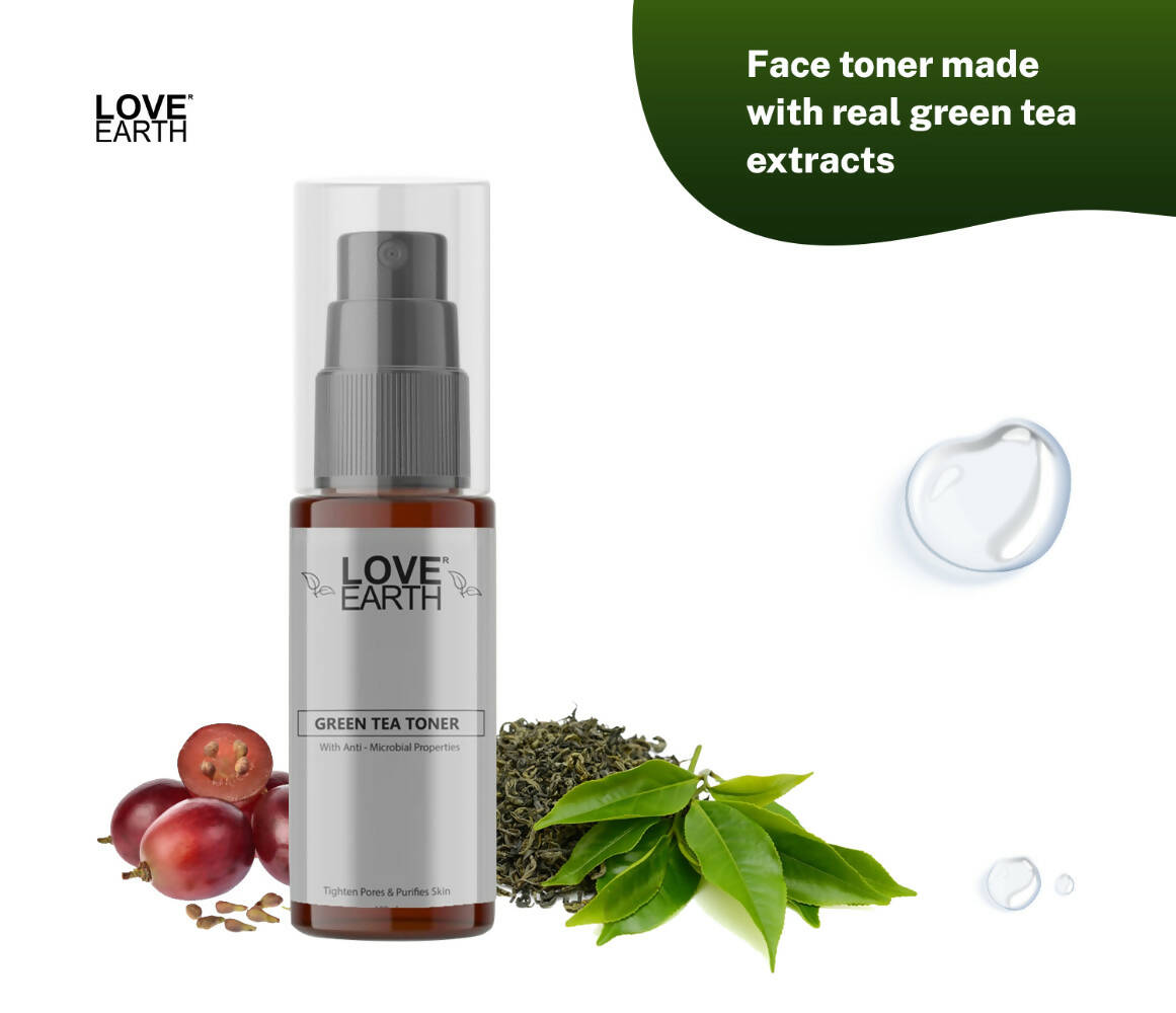 Love Earth Green Tea Toner - Distacart