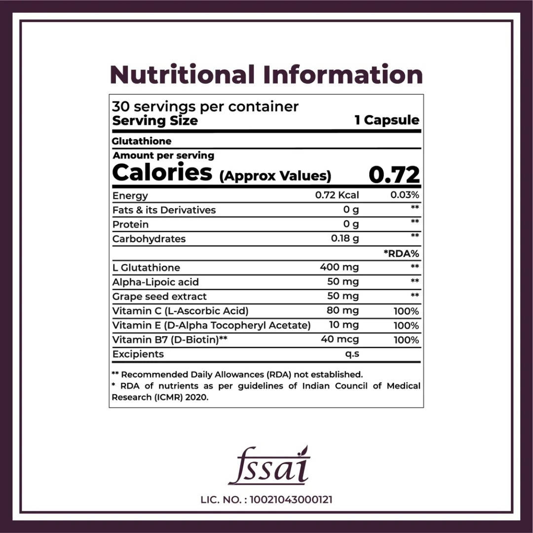 Boldfit Super Skin Glutathione Capsules - Distacart