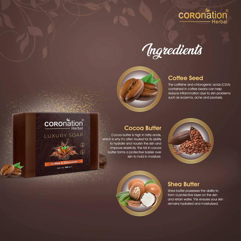Coronation Herbal Coffee & Chocolate Luxury Soap - Distacart