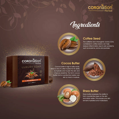 Coronation Herbal Coffee & Chocolate Luxury Soap - Distacart
