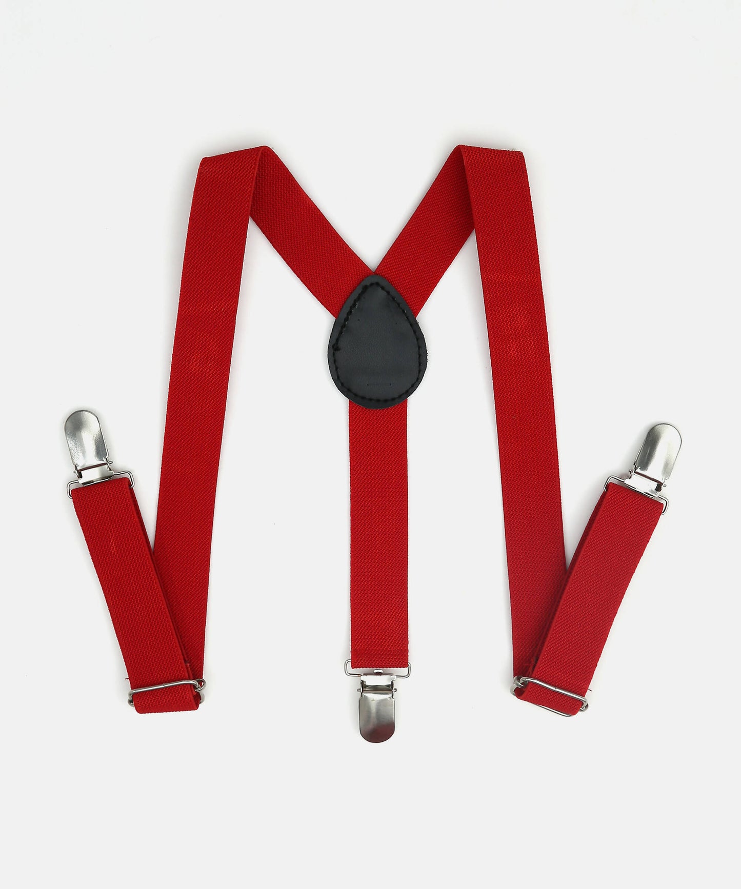 Manet Boys Solid Suspenders - Red - Distacart
