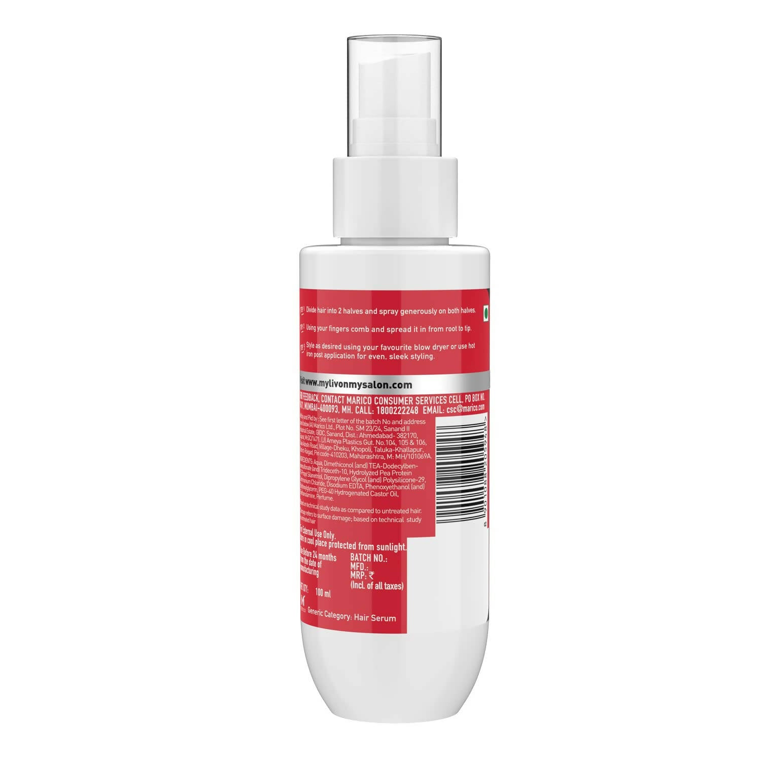 Livon Damage Protect Serum for All Hair Types - Distacart