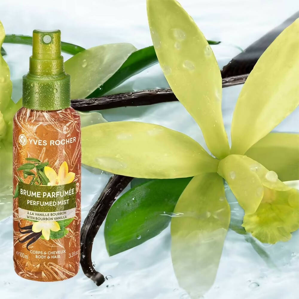 Yves Rocher Sensual Perfumed Body & Hair Mist - Bourbon Vanilla - Distacart