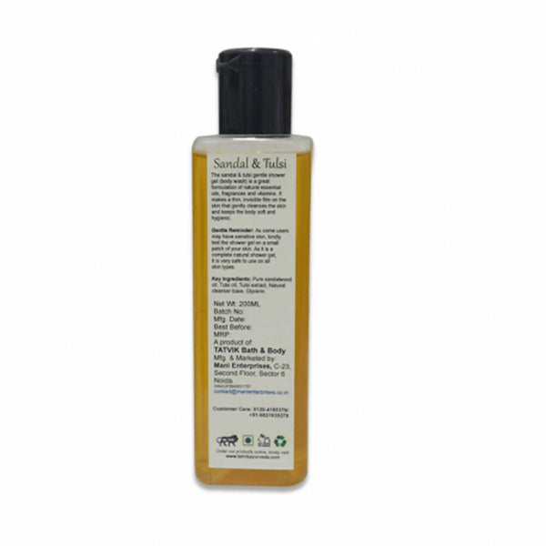 description tatvik ayurveda shower gel sandal tulsi the tatvik bath
