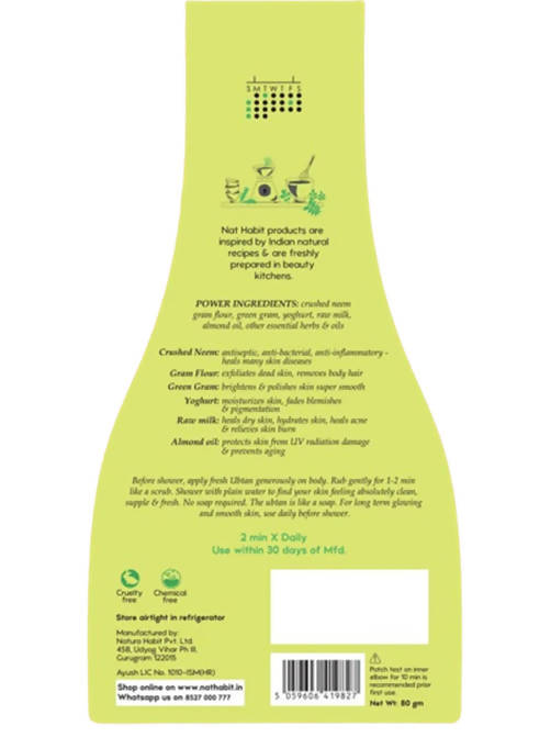 Nat Habit Neem Cure Fresh 2 Min Bath Ubtan - Distacart