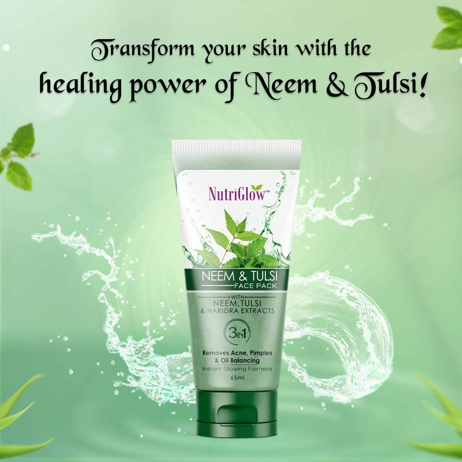NutriGlow Neem & Tulsi Face Pack - Distacart