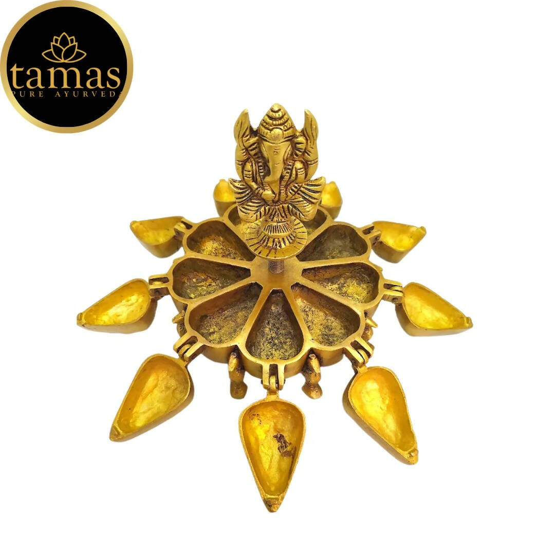 Tamas Handcrafted Brass Kumkum Box - Distacart