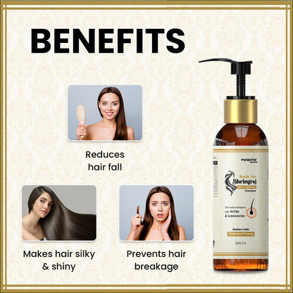 myUpchar Ayurveda KeshArt Bhringraj Anti-Hairfall Shampoo - Distacart