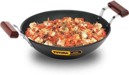 Hawkins Futura Hard Anodised Deep Fry Pan Kadhai 2.5 L (IAD25) - Distacart