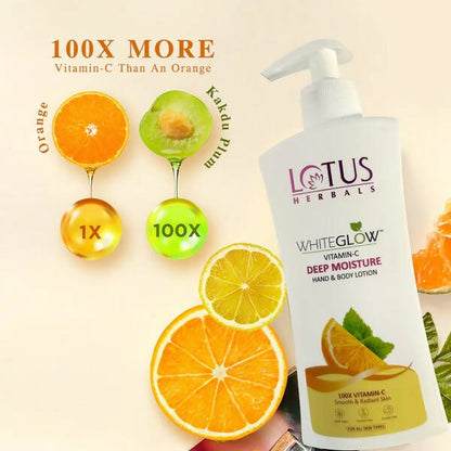 Lotus Herbals WhiteGlow Vitamin C Deep Moisture Hand & Body Lotion - Distacart