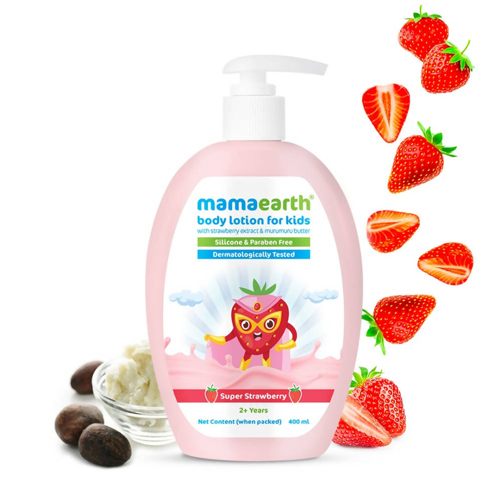 Mamaearth Body Lotion for Kids With Strawberry & Shea Butter