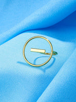 Thumbnail for NVR Women Gold Plated Adjustable Finger Ring - Distacart