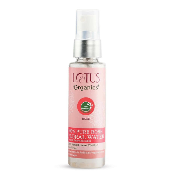 Lotus Organics+ 100% Pure Rose Floral Water - Distacart