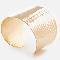 Thumbnail for Rose Gold Textured Brass Cuff Bracelet