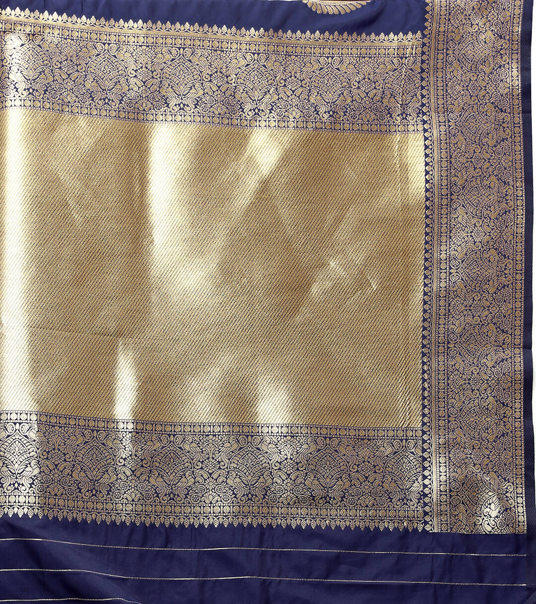Lorenvalley Fashion Navyblue Soft Silk Woven Design Gold Zari Weaving Saree - Distacart