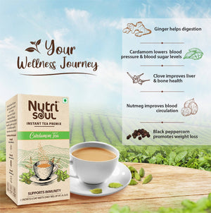 Nutrisoul Instant Tea Premix Cardamom Tea