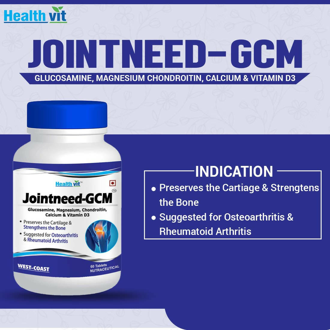 Healthvit Jointneed-GCM Tablets - Distacart