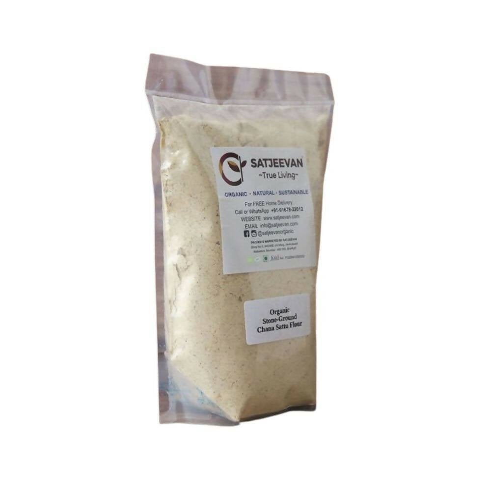 Satjeevan Organic Stone-Ground Chana Sattu Flour - Distacart