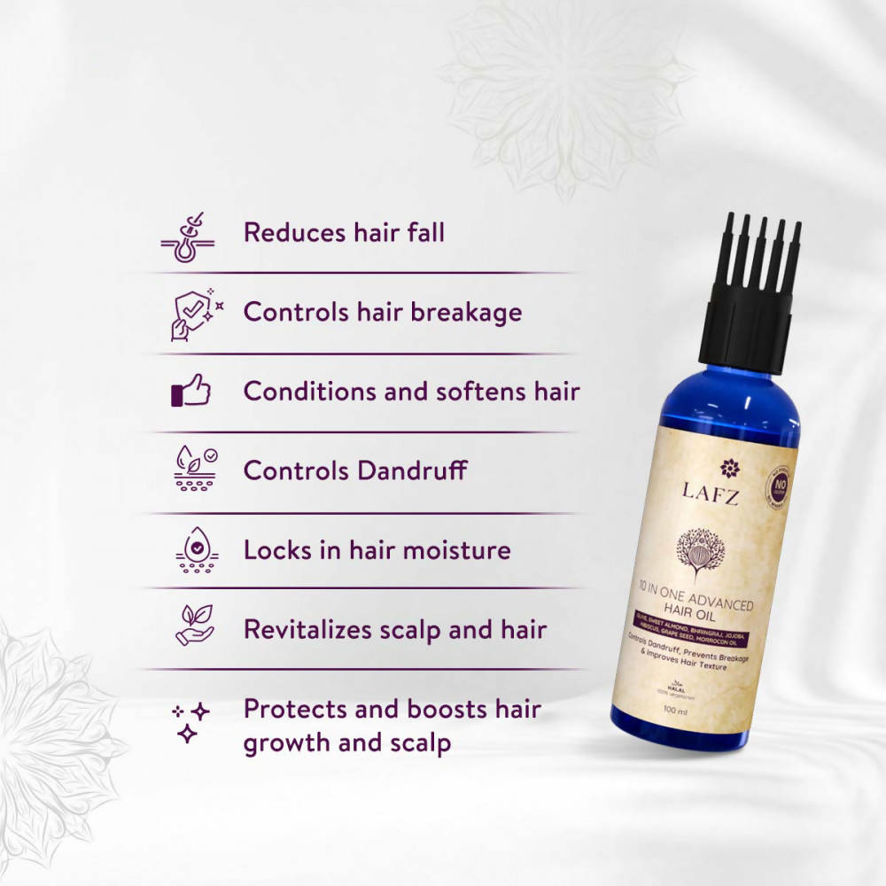 Lafz 10 In One Advanced Hair Oil - Distacart