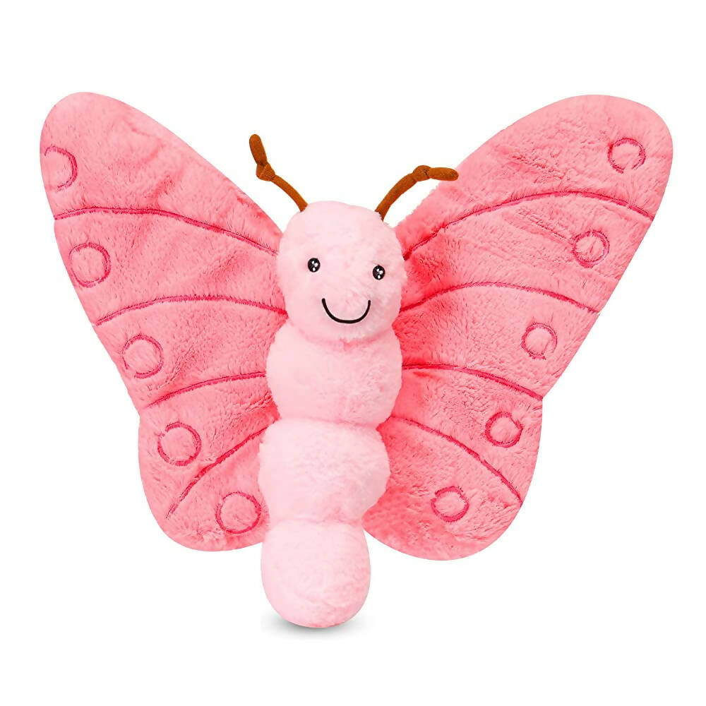 Webby Soft Butterfly Plush Pink Toy for Kids- 40 cm - Distacart