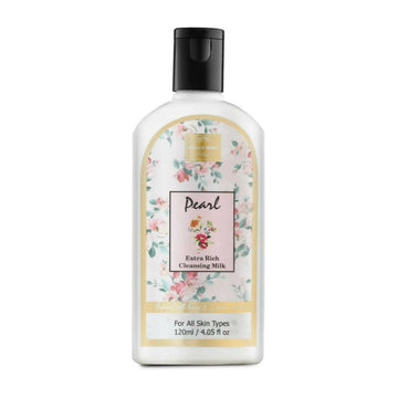 Miracle Herbs Pearl Extra Rich Cleansing Milk For All Skin Types - Pink - Distacart