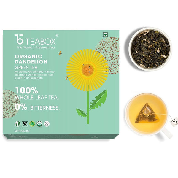 Buy Teabox Organic Dandelion Green Tea Bags Online at Best Price