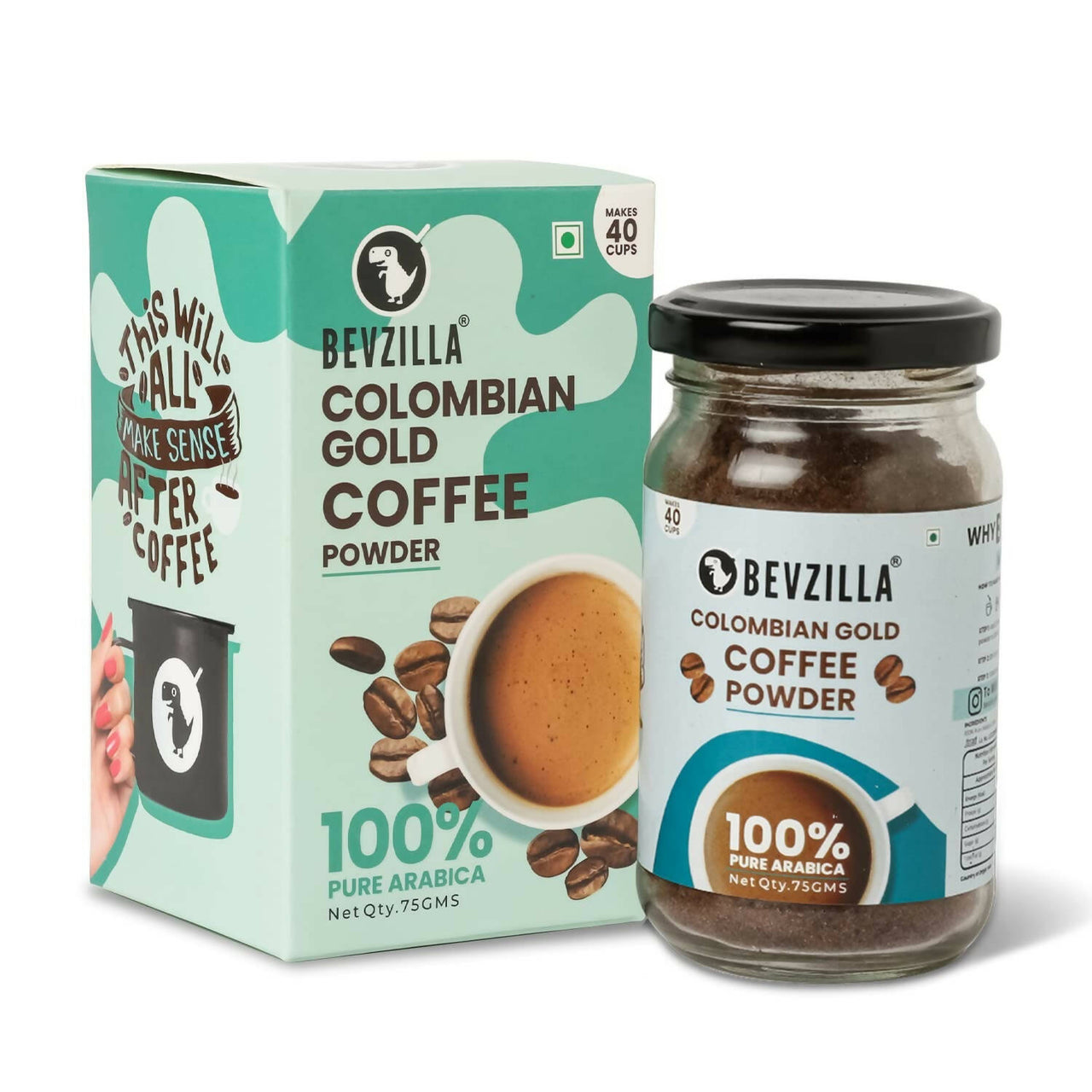 Bevzilla Instant Coffee Powder (Colombian Gold) - Distacart
