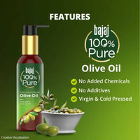Thumbnail for Bajaj 100% Pure Olive Oil for Prevents Hair Loss - Distacart