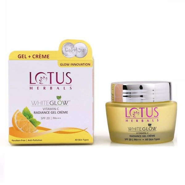 Lotus Herbals Whiteglow Vitamin-C Radiance Gel Crème SPF-20 PA+++ - Distacart