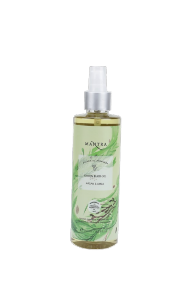 Mantra Herbal Onion Hair Oil Argan & Amla - Distacart