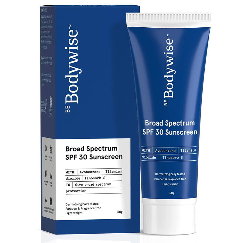 BeBodywise Broad Spectrum SPF 30 Sunscreen Cream
