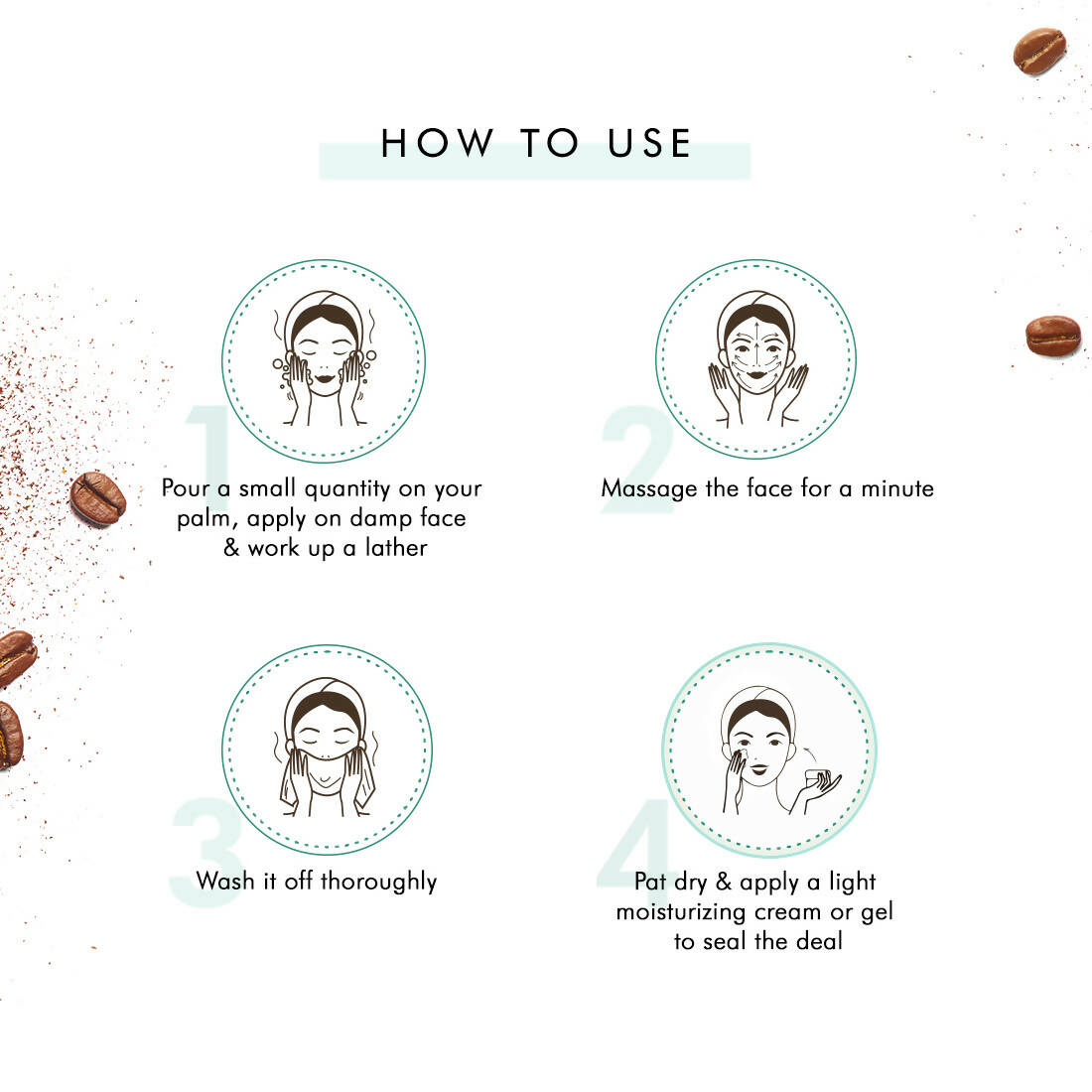 mCaffeine Naked & Raw Coffee Face Wash - Distacart