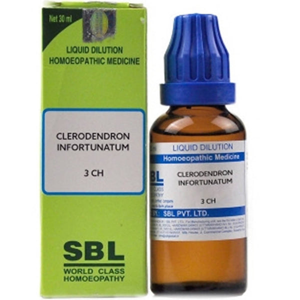 SBL Homeopathy Clerodendron Infortunatum Dilution 3 CH