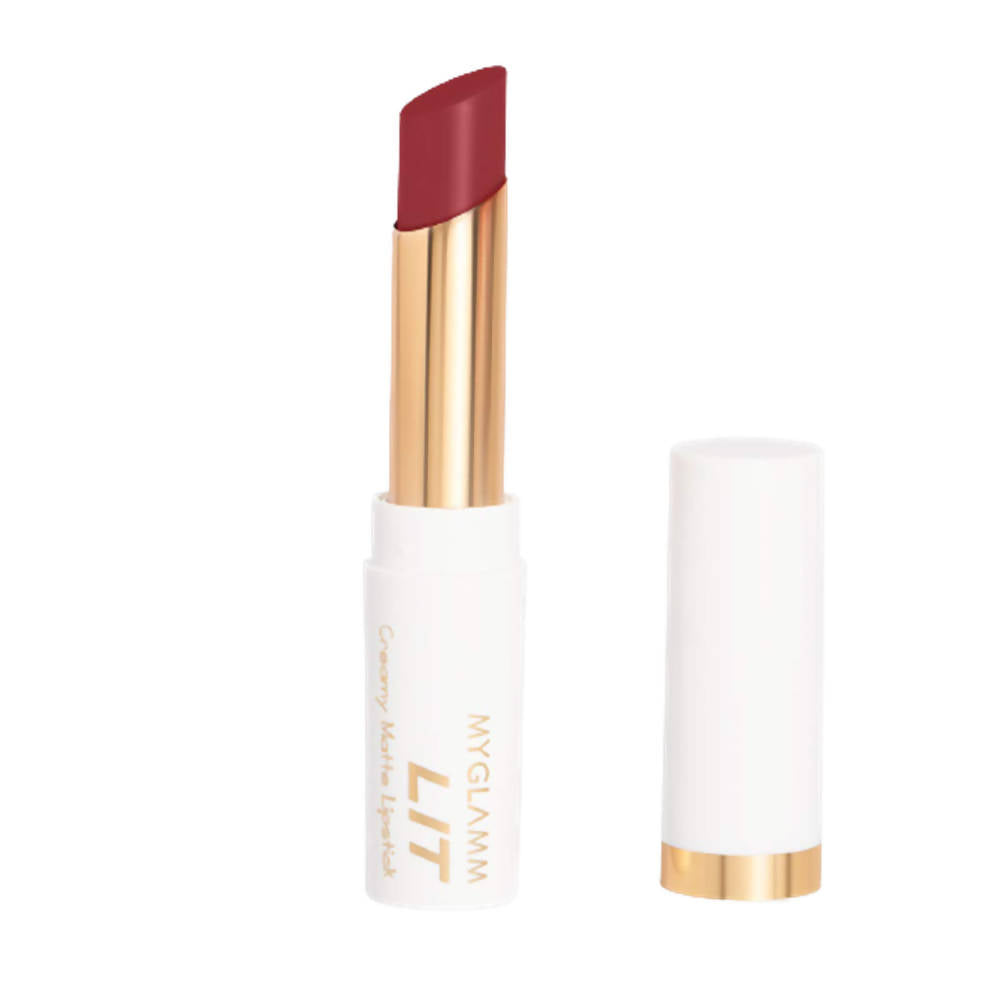 Myglamm LIT Creamy Matte Lipstick Manhattan - Distacart