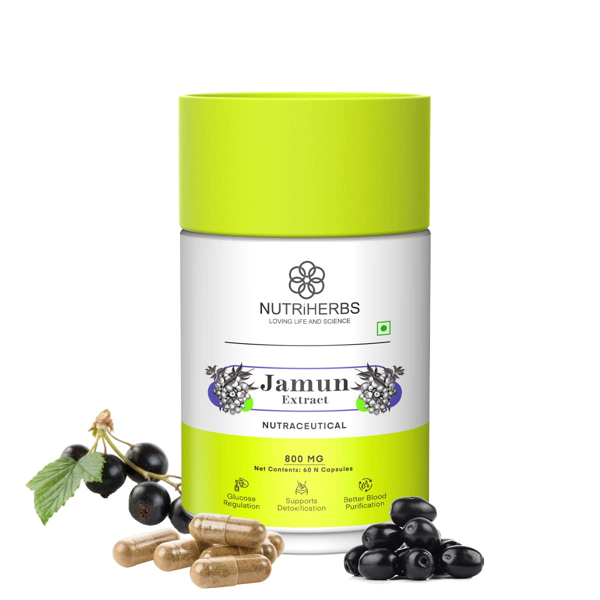 Nutriherbs Jamun Extract Capsules - Distacart