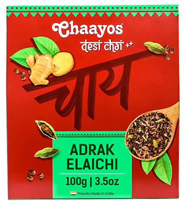 Chaayos Adrak Elaichi Tea Powder (Ginger & Cardamom) - Distacart
