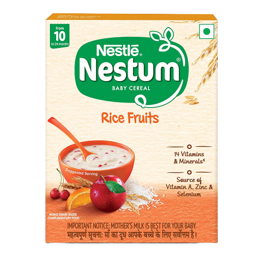 Nestle Nestum Baby Cereal-Rice Fruits (10 to 24 Months) - Distacart