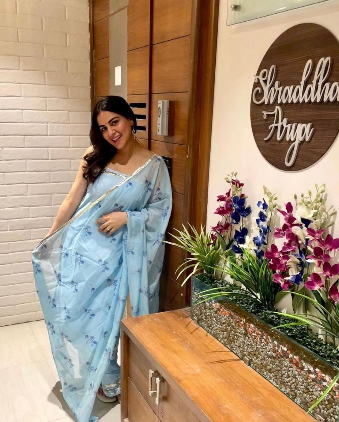 Pomcha Jaipur Zaara Blue Suit Set - Distacart