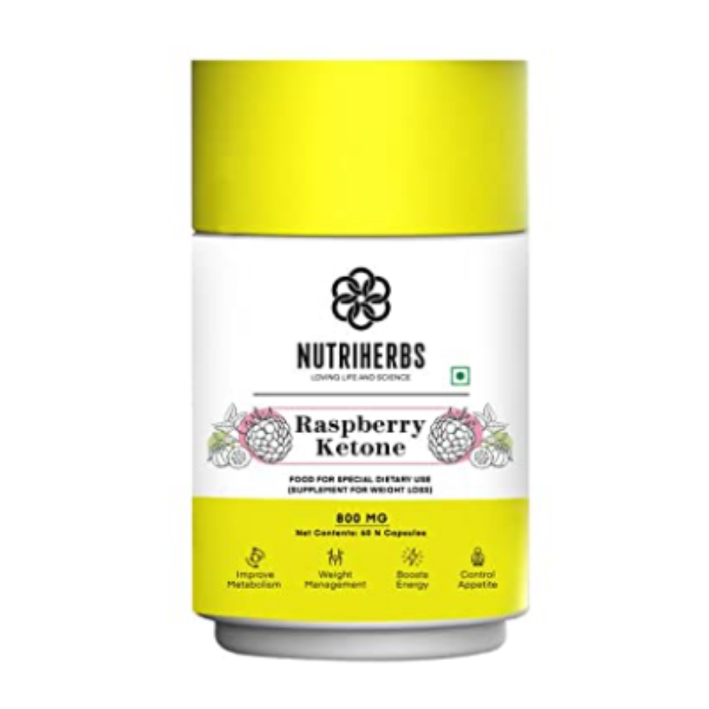 Nutriherbs Raspberry Ketone Veggie Capsules - Distacart