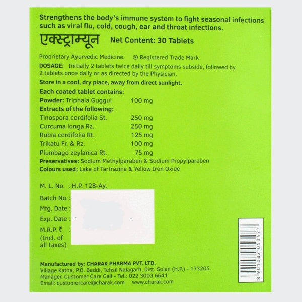 Charak Pharma Extrammune Tablets 30 Tabs