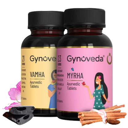 Gynoveda PCOS Vamaa Ayurvedic Pills & Myraa Ayurvedic Pills - Distacart