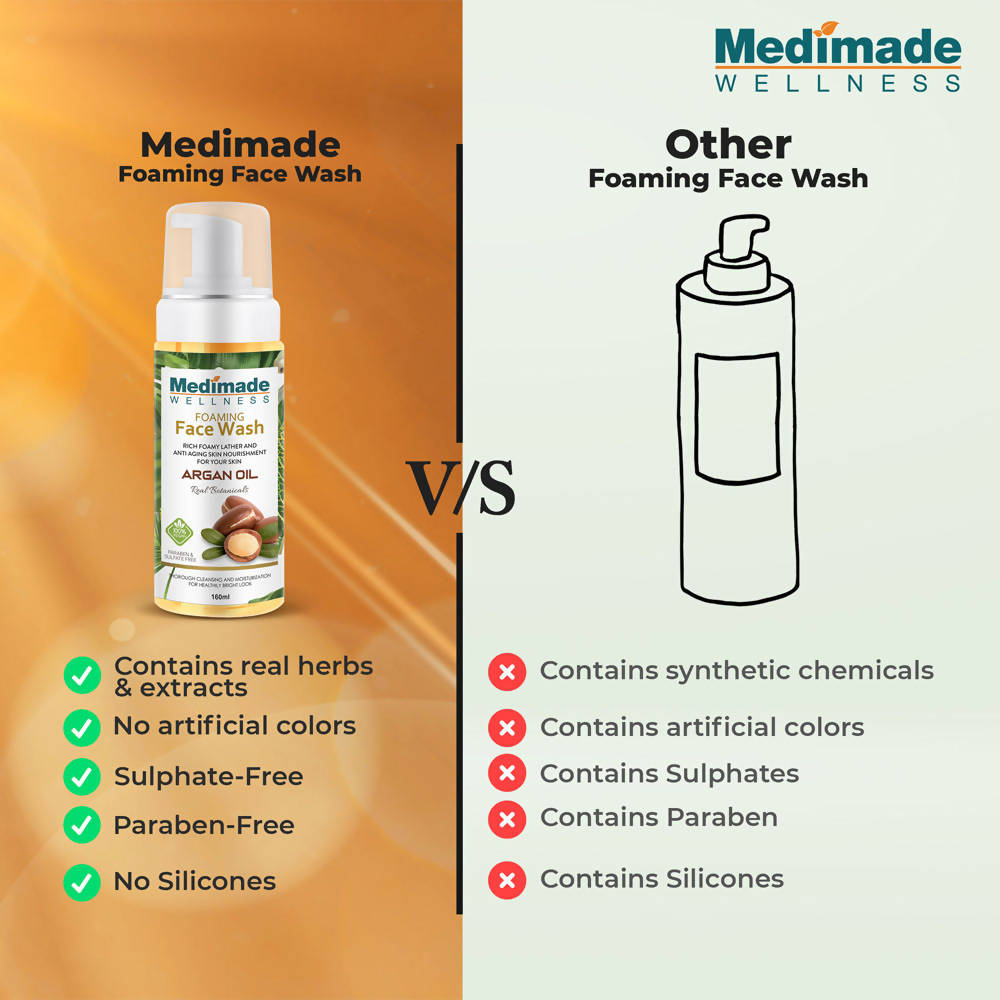 Medimade Wellness Foaming Face Wash With Argan Oil